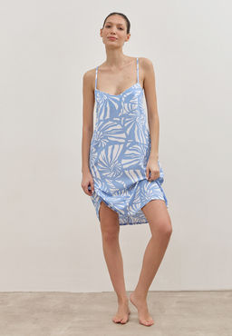 Ночная сорочка жен. Florri голубой Pajamas