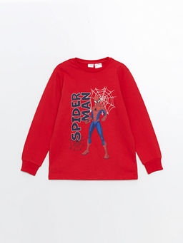 Bisiklet Yaka Spiderman Bask?l? Erkek ?ocuk Pijama Tak?m? - Waikiki фото 2