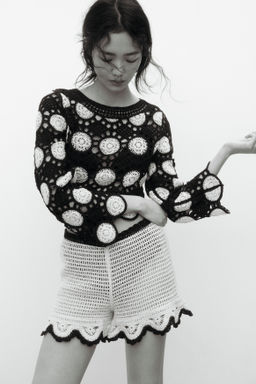 Top en punto calado efecto crochet - H&m фото 6