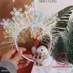 Новогодний светящийся ободок снежинки