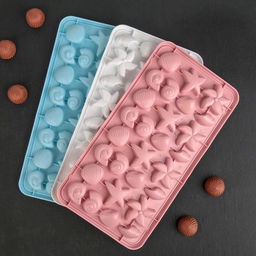 Форма для конфет и шоколада «Морское дно», 28×14,5 см, 28 ячеек, цвет МИКС