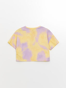 Bisiklet Yaka Batik Desenli K?sa Kollu K?z ?ocuk Ti??rt - Waikiki фото 2