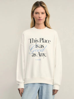 Свитшот оверсайз с принтом / Zarina фото 3