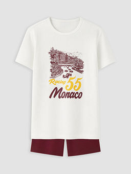 Monaco Bask?l? Erkek ?ocuk Pijama Tak?m