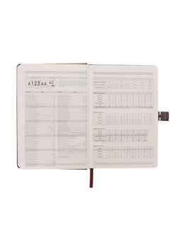 Ежедневник недатированный А5, 80 листов, обложка ПВХ, с хлястиком, чёрный