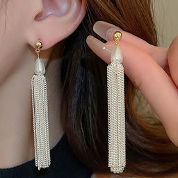 Серьги длинные на гвоздиках арт. 13 2964 (id 273290)