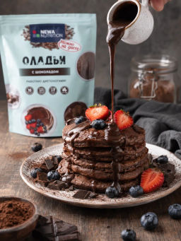Смесь для выпечки Оладьи и блины высокобелковые шоколадные без сахара - Newa nutrition фото 8