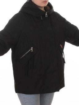 8008 BLACK Куртка демисезонная женская (100 гр. холлофайбер) - Fashion фото 2