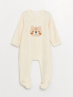 Baby Bisiklet Yaka Uzun Kollu Nak?? Detayl? Erkek Bebek Tulum