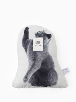 Подушка Этель Playful cat, 40?33 см, 100% п/э, велюр  фото 5