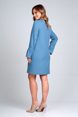 Платье Liona Style 782 голубой  фото 3