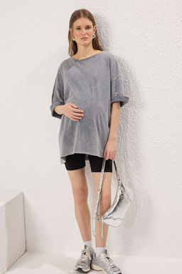 Siyah-Ten Kar?n Panelli Hamile Tayt TBBSS25BV00003 - Trendyolmilla фото 2