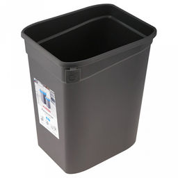 Ведро для мусора с плавающей крышкой пластмассовое SMART BIN 10л, с креплением для мусорных пакетов, серый Econova(Россия) - Домашняя мода фото 7