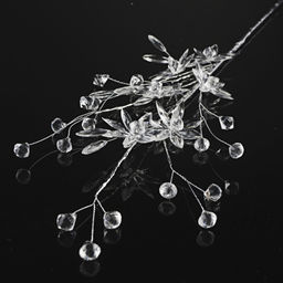 Цветок декоративный стеклярус 67 см / SA6 /уп 360/ - Галеонтрейд фото 6