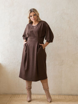 Платье 1360 коричневый - Novita фото 20