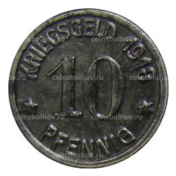 Монета 10 пфеннигов 1918 года Германия  Нотгельд Кобленц
