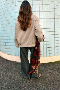 JACQUARD CHECK SCARF - Zara фото 3
