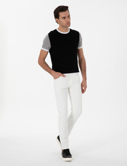 Siyah Slim Fit Triko H_rka - Cacharel фото 4