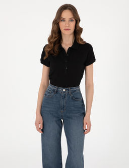Siyah Regular Fit Ti__rt