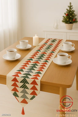 Дорожка для стола новогодняя