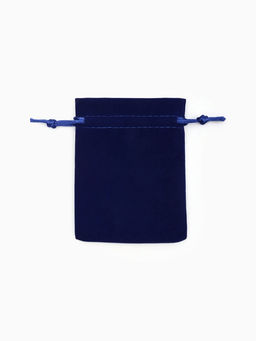 Набор бархатных подарочных мешочков 50шт. "Классика", 9*12, цвет синий (4621403)