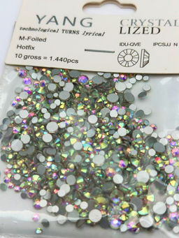 Nail Art Стразы для декора ногтей, микс (6#,8#,10#,12#,16#,20#), перламутр, 1440 шт./уп.