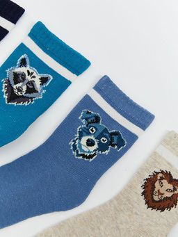 Desenli Erkek ?ocuk Soket ?orap 7li
