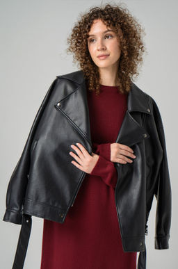 Женское теплое вязаное платье Happyfox