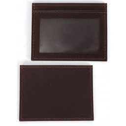 Обложка пропуск/карточка/проездной Croco-В-223 натуральная кожа коричневый матовый (5) 263940