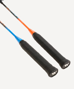 Набор для бадминтона Wish Alumtec 327 (2 ракетки + 2 волана), оранжевый/синий  фото 4