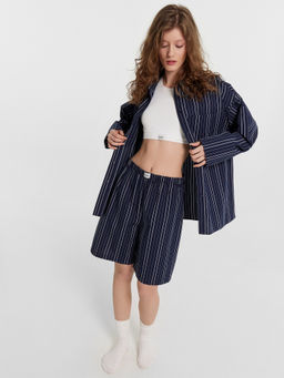 ШОРТЫ ЖЕНСКИЕ белая полоска на море 132296