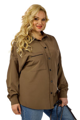 Блуза Michel Chic 769 коричневый  фото 2