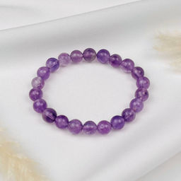 Браслет из камня Аметист 17 см