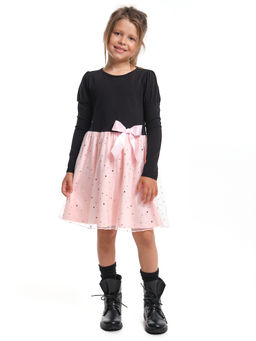 Платье нарядное с бантом UD 4418 черный/розовый - Mini maxi фото 4