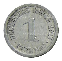 1 пфенниг 1917 года А Германия