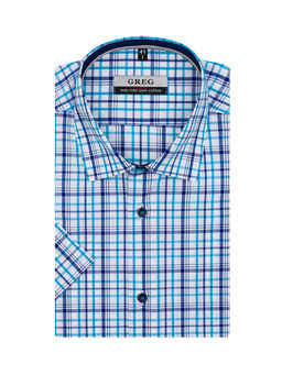 Сорочка мужская короткий рукав GREG 225/201/8951/Z/1p