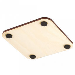 Счастья, Радости, УдачиКомлект деревянный 4 предмета: доска разделочная 29х21х0,6см; доска разделочная 21х19,5х0,6см; подставка под горячее 14,5х14,5х0,8см; салфетница 12,5х8,5х4см (Россия) - Домашняя мода фото 13