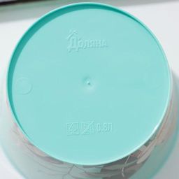 Цена за 2 шт. Горшок для цветов Доляна «Тропический лес», 800 мл, цвет зелёный