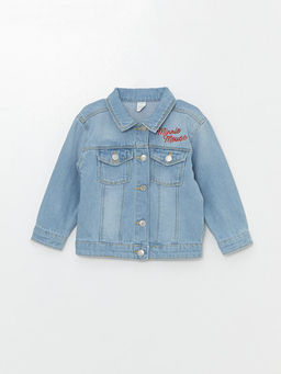 Minnie Mouse Bask?l? K?z Bebek Jean Ceket - Waikiki фото 2