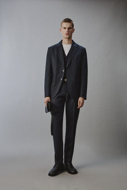 BLAZER TRAJE 100% LINO / Marino