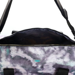 Сумка детская спортивная для девочки с блёстками, серая