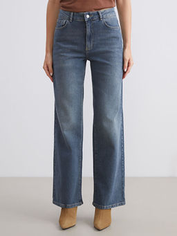 Wideleg Kad?n Jean Pantolon