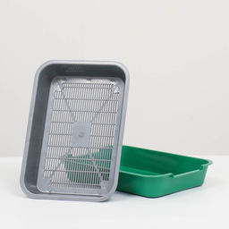 Туалет средний с сеткой 36 х 26 х 6,5 см, серый/зелёный - Simaland фото 5