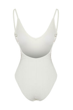 TRENDYOLMILLA Yesil V Yaka Dokulu Regular Mayo TBESS24MA00113  фото 9