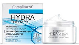 "Compliment" Hydra Therapy крем-сыворотка д/лица ДЕНЬ увлажняющая 50мл.12 /875696