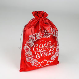 Цена за 10 шт. Мешочек подарочный новогодний парча «Вера в чудеса», 20×30 см ± 1.5 см