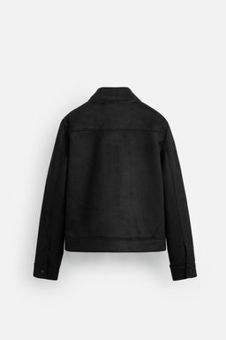 FAUX SUEDE REGULAR FIT JACKET - Zara фото 8