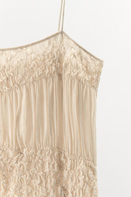 PLEATED STRAPPY DRESS - Zara фото 9