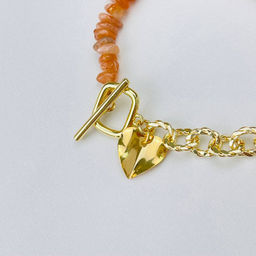 Браслет из Солнечного камня с цепочкой 18 см