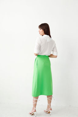 Юбка с запахом салатовая - Martichelli фото 7